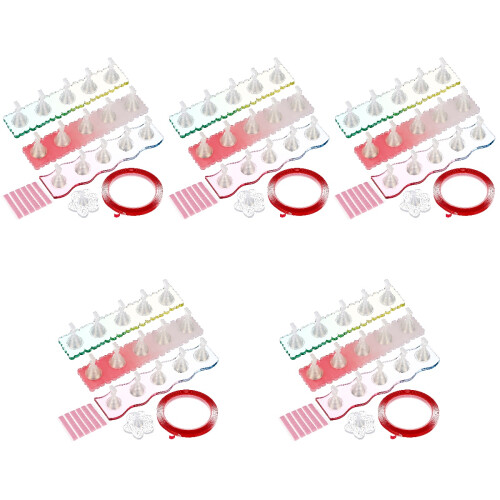 5 Sets Press On Nail Display Stand With Sticky Putty For Nail Practice 2