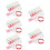 5 Sets Press On Nail Display Stand With Sticky Putty For Nail Practice 11