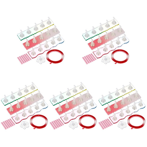 5 Sets Press On Nail Display Stand With Sticky Putty For Nail Practice 1