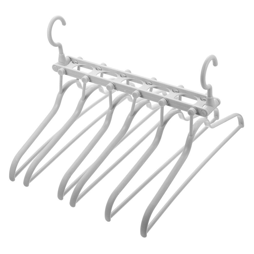 3Pcs Multifunctional Rotatable Solid Plastic Foldable Clothes Rack