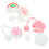20 Pcs Reusable Straw Cover Assortment Cartoon Topper Protector 2
