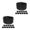 24 Pcs Black Elastic Adjustable Mourning Armbands For Soccer Captains 10