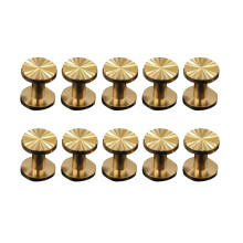 30 Pcs Solid Brass Sunflower Screws Stud For Craft Diy