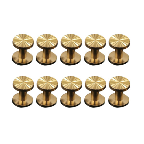 30 Pcs Solid Brass Sunflower Screws Stud For Craft Diy