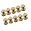 30 Pcs Solid Brass Sunflower Screws Stud For Craft Diy 10