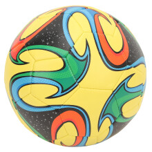 Size 5 Yellow Waterproof PU Leather Soccer Ball for Adults & Training