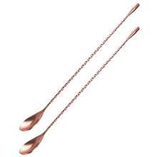 2Stk Teardrop End Design Rührspoon Spiralbar Cocktailspoon