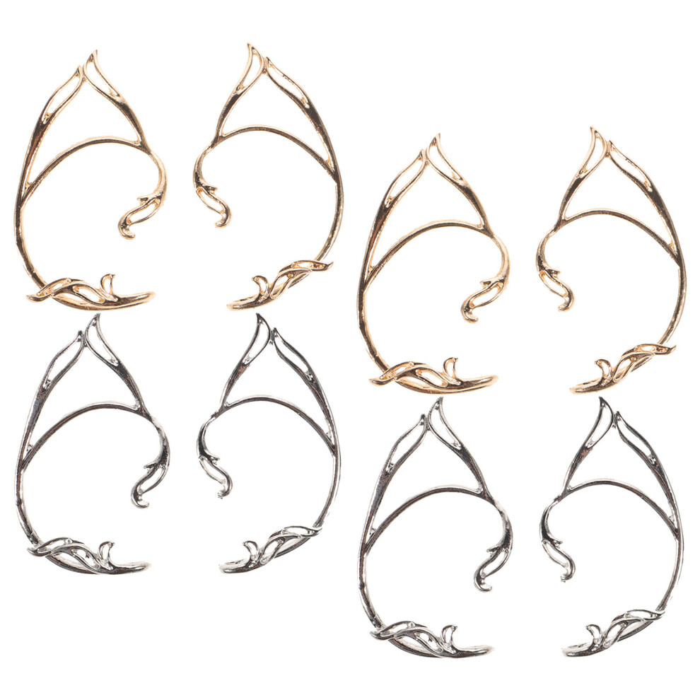 Photos - Earrings 40 Pcs Elf Ear Cuffs Non Piercing Fairy Wrap Clip On Vintage Style