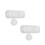 2Pcs White PVC Rainwater Filter System for Downspout Gutter 7