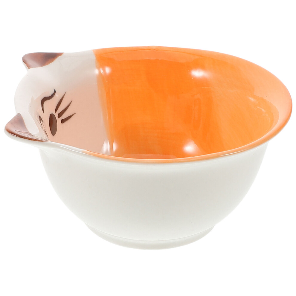 Vaguelly 4Pcs Japanese Ceramic Rice Bowl For Noodles Snacks Kids Portions