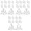 30 Pcs Acrylic Corner Braces Transparent Box Connecting Brackets 5