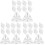 30 Pcs Acrylic Corner Braces Transparent Box Connecting Brackets 4