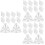 30 Pcs Acrylic Corner Braces Transparent Box Connecting Brackets 8