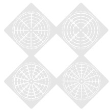 8 Pcs Decorative Mandala Dot Stencils Templates