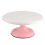 2Pcs Diy Cake Turntable Round Manually Rotating Baking Supply Pink 1
