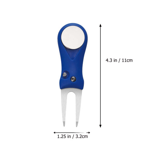 Golf Divot Tool Folding Stainless Steel Ball Marker 1