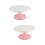 2Pcs Diy Cake Turntable Round Manually Rotating Baking Supply Pink 7