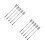 10 Pcs Stainless Steel Fruit Fork Reusable Cocktail Pick 8