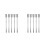 10 Pcs Stainless Steel Fruit Fork Reusable Cocktail Pick 4