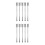 10 Pcs Stainless Steel Fruit Fork Reusable Cocktail Pick 5