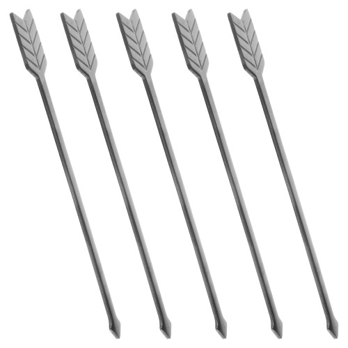 10 Pcs Stainless Steel Fruit Fork Reusable Cocktail Pick 1