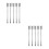 10 Pcs Stainless Steel Fruit Fork Reusable Cocktail Pick 9