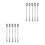 10 Pcs Stainless Steel Fruit Fork Reusable Cocktail Pick 10