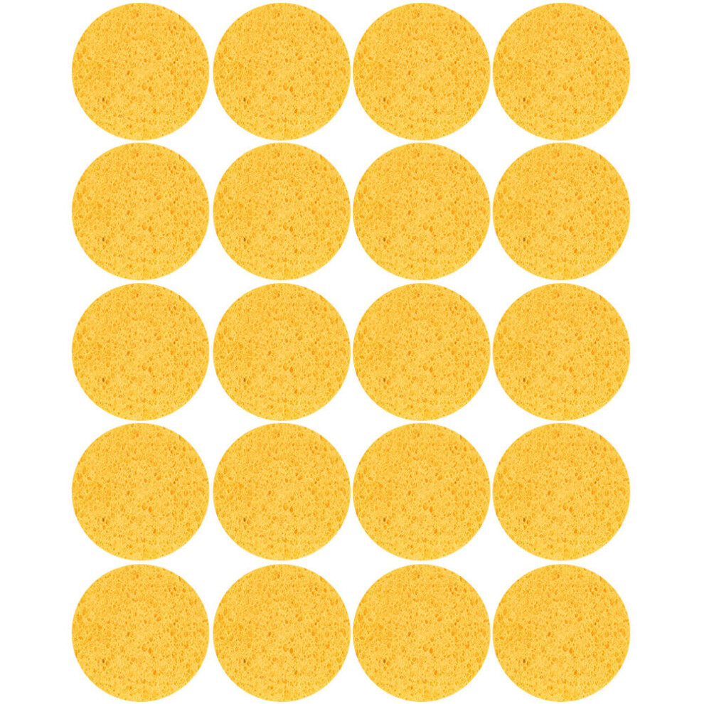 Ohphcall 80 Pcs Facial Powder Puff Cellulose Makeup Sponge