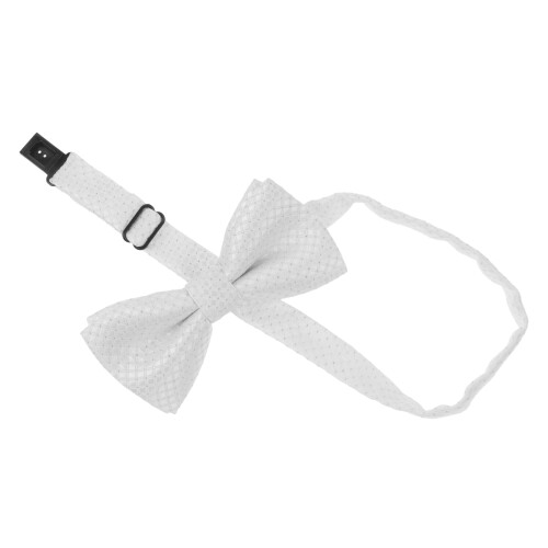 Raindrops Child Performance Bow Tie In White Polyester 1set
