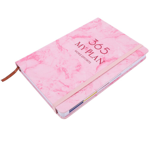 5Pcs Portable Pink Academic Planner Organizer Office Daily Note Book 2