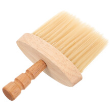 1Professionele Barber Borstel Beige Met Handvat Voor Mannelijke Baard