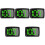 5Pcs Digital Speedometer Multifunctional Car Head Up Display Meter 5