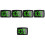 5Pcs Digital Speedometer Multifunctional Car Head Up Display Meter 6