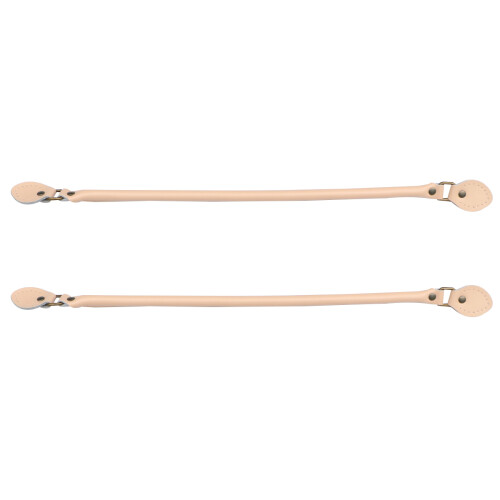 1 Pair 40cm Cowhide Handbag Handles Diy Tote Replacement Strap