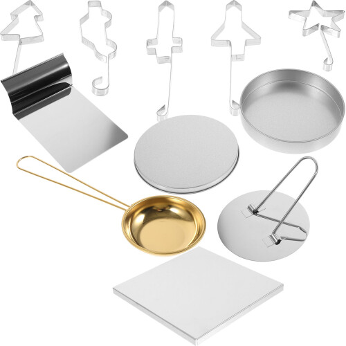 3Sets Easy-Use Stainless Steel Cookie Cutter Mold for Home Baking