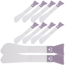 10 Pcs Silicone Double-End Mud Mask Brush Reusable Skincare Spatula