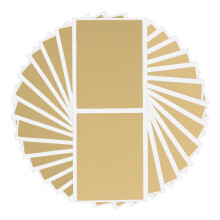 50 gold rectangle coated scratch cards for greeting and surprise games