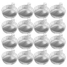 20Pcs Aluminum Foil Weighing Trays Silver Lab Sample Weigh Boats