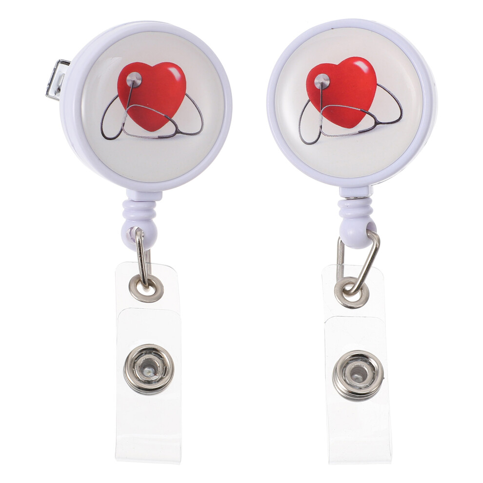 Photos - Other Office Equipment 6 Pcs Retractable Badge Holder With Card Clips For Id Cards