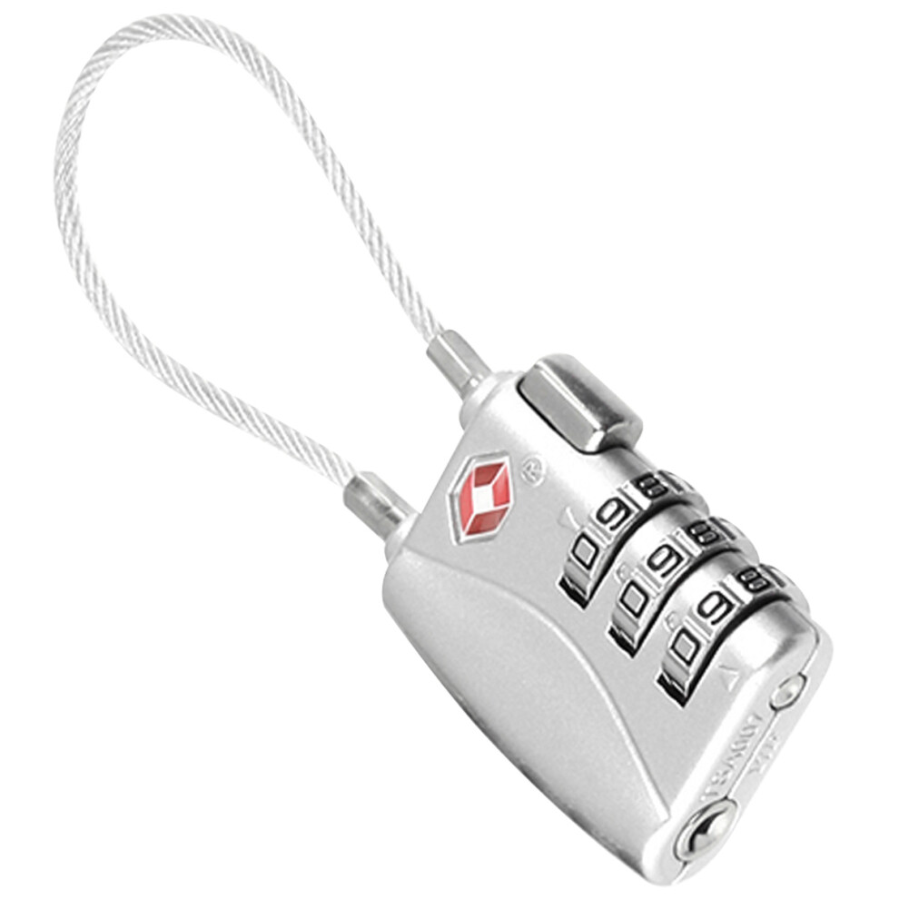 2Pcs Portable Tsa Approved 3-Digit Combination Luggage Lock (Silver)-image-OPC-PKWWZ7Y-NEW