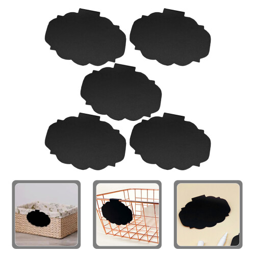 5St Lichtgewicht Plastic Basket Label Clip Met Uitschrijfbaar Bord 2