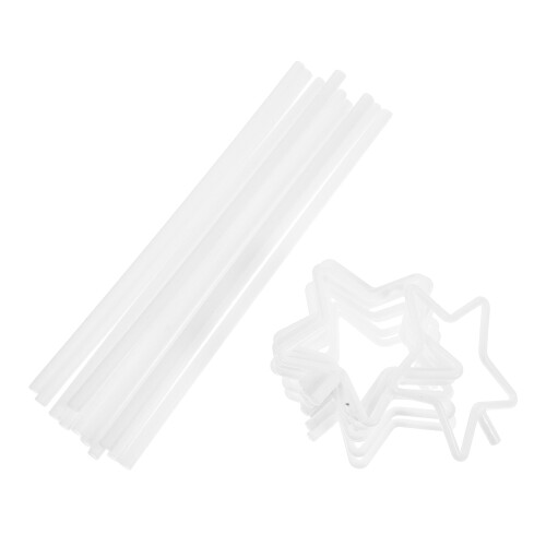 2 Sets Diy Star Wand Making Frame With White Wire Loop For Decorations