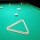 Wooden 9-Ball Triangle Rack For Pool Table Light Yellow 3