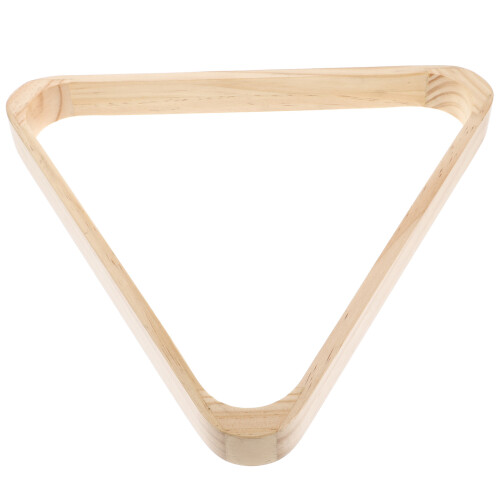 Wooden 9-Ball Triangle Rack For Pool Table Light Yellow