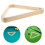 Wooden 9-Ball Triangle Rack For Pool Table Light Yellow 9