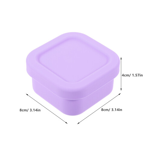 Silicone Food Container With Lid Bento Lunch Box 1