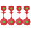 4 Sets Rotate Shooting Target Board For Outdoor Dart Practice 6