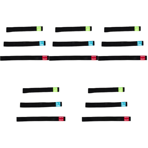 15 Pcs Polyester Cymbal Silencer Tape Practice Pad Mute Belts 2