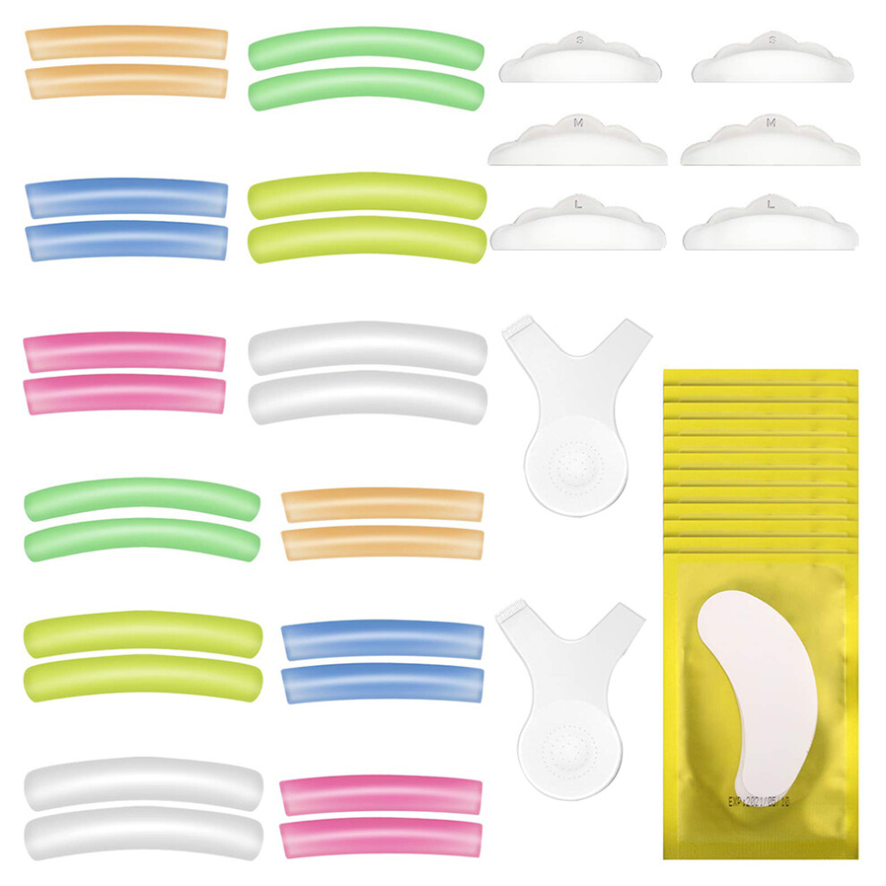 Vaguelly 3 Sets Silicone Eyelash Perming Pads For Lash Grafting Beauty Supply