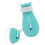 4Pcs Cat Anti-Scratch Non-Skid Paw Covers Blue 8